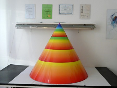 Pyramidy poskládané na sobě